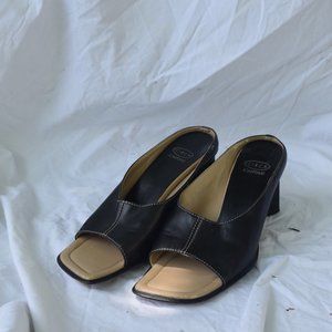 Black Leather Heels Circa Joan & David